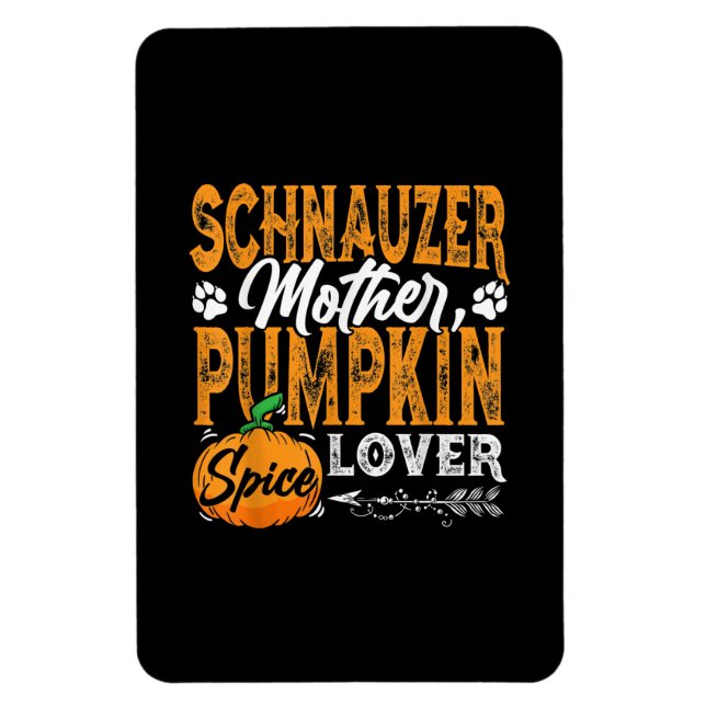 M3SSS Miniature Schnauzer Dog gift Halloween Fall Magnet (Vertical)