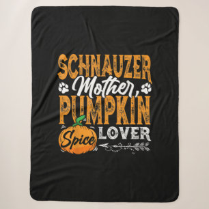 M3SSS Miniature Schnauzer Dog gift Halloween Fall Sherpa Blanket