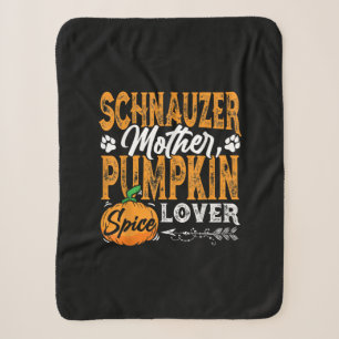 M3SSS Miniature Schnauzer Dog gift Halloween Fall Sherpa Blanket