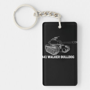 M41 Walker Bulldog American Light Army Tank Gift Keychain