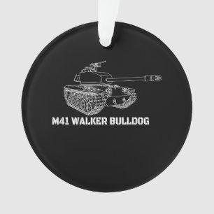 M41 Walker Bulldog American Light Army Tank Gift Ornament