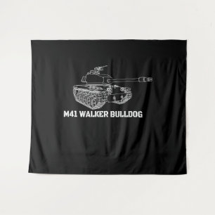 M41 Walker Bulldog American Light Army Tank Gift Tapestry