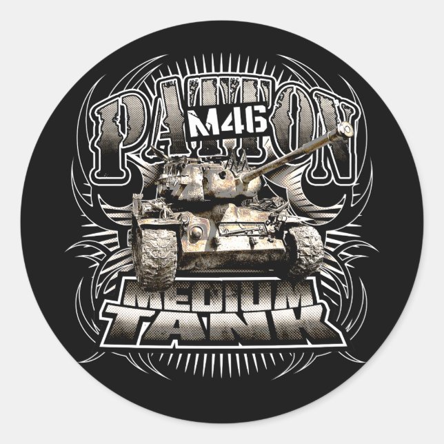 M46 Patton Classic Round Sticker Sticker (Front)