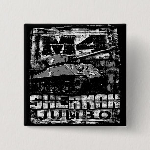 M4 Sherman Jumbo 2 Inch Square Button