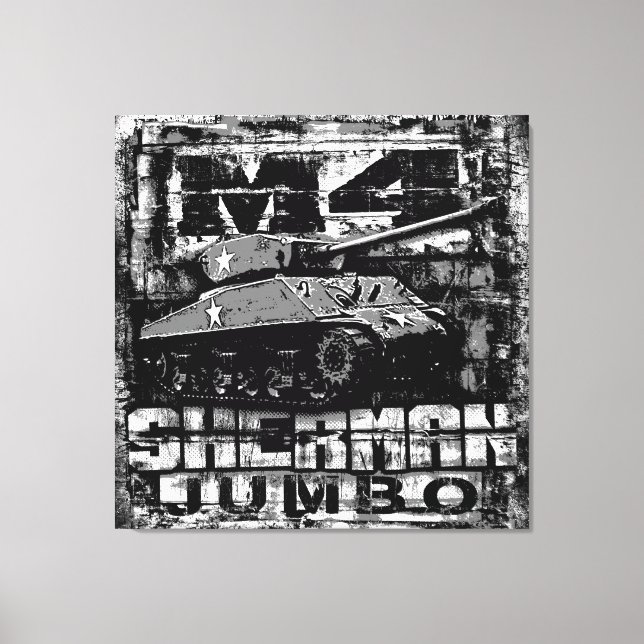 M4 Sherman Jumbo Canvas Print (Front)