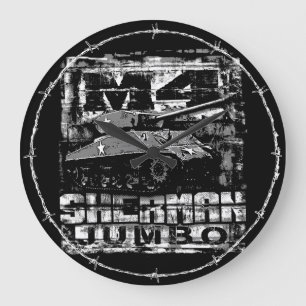 M4 Sherman Jumbo Large Clock