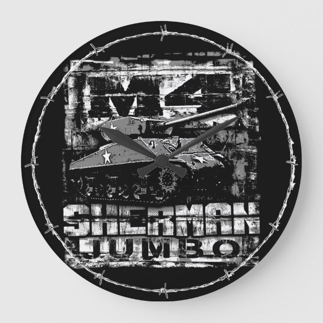 M4 Sherman Jumbo Large Clock (Front)