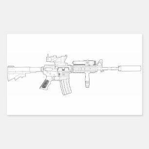 M4 SOPMOD Sticker