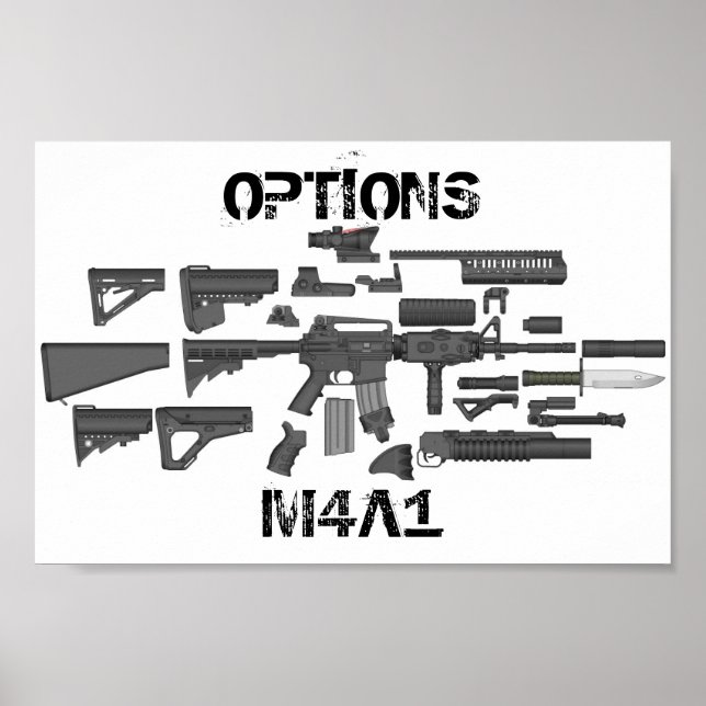 M4A1 Options Poster (Front)