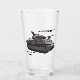 M4A3 Sherman tank "Iwo Jima" survivor pint glass
