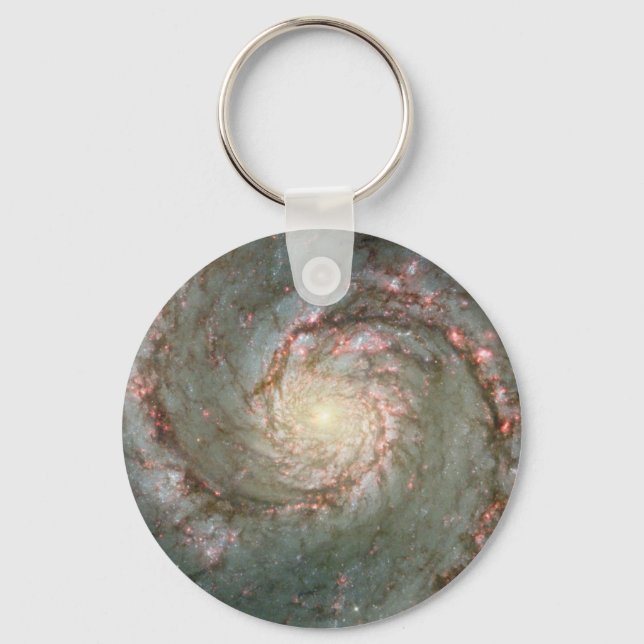 M51 Whirlpool Astronomy Science Keychain (Front)