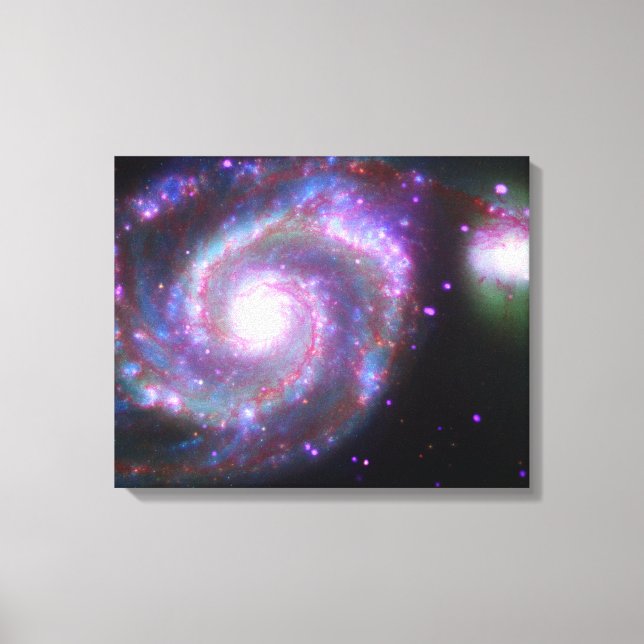 M51 Whirlpool Galaxy: A Classic Beauty Canvas Print (Front)