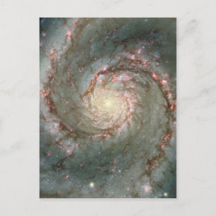 M51 Whirlpool Galaxy Postcard Science gift
