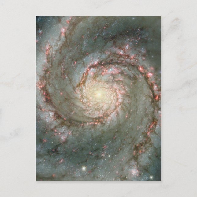 M51 Whirlpool Galaxy Postcard Science gift (Front)