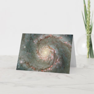 M51 Whirlpool Spiral Galaxy Greeting Card