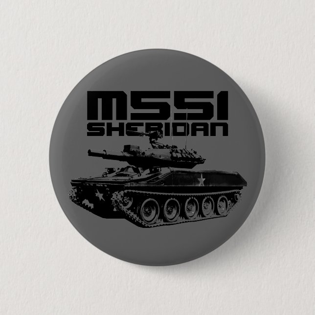 M551 Sheridan 2 Inch Round Button (Front)