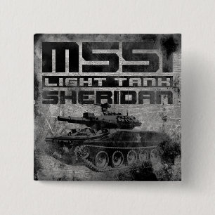 M551 Sheridan 2 Inch Square Button