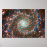 M74 Spiral Galaxy | NGC 628 | Hubble & JWST