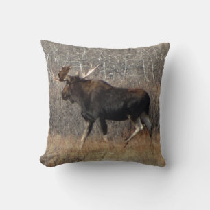 M8 Bull Moose Throw Pillow