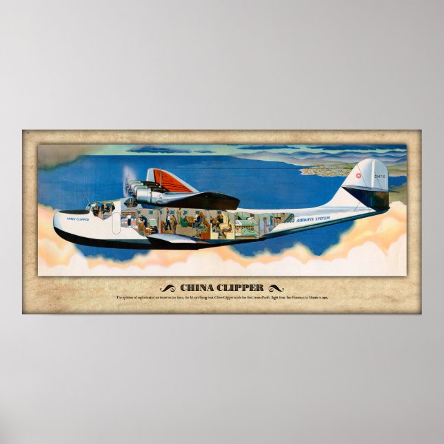 M-130 "China Clipper" Cutaway Poster (Front)