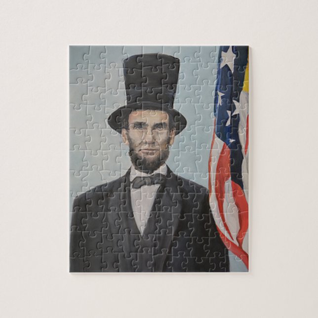 M. Abraham Lincoln Portrait Art Puzzle (Vertical)