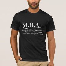 M.B.A. Dictionnaire Signifiant Drôle T-shirt Desig