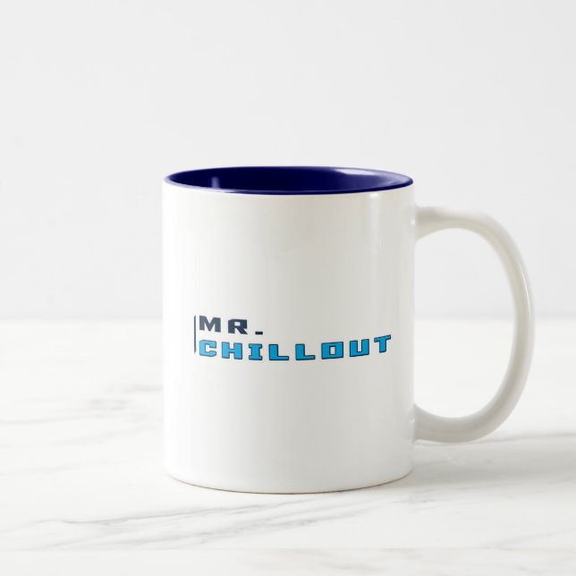 M. bleu Chillout Logo Mug (Droit)