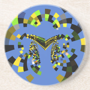 M Blue Coaster