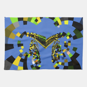 M Blue Kitchen Towel