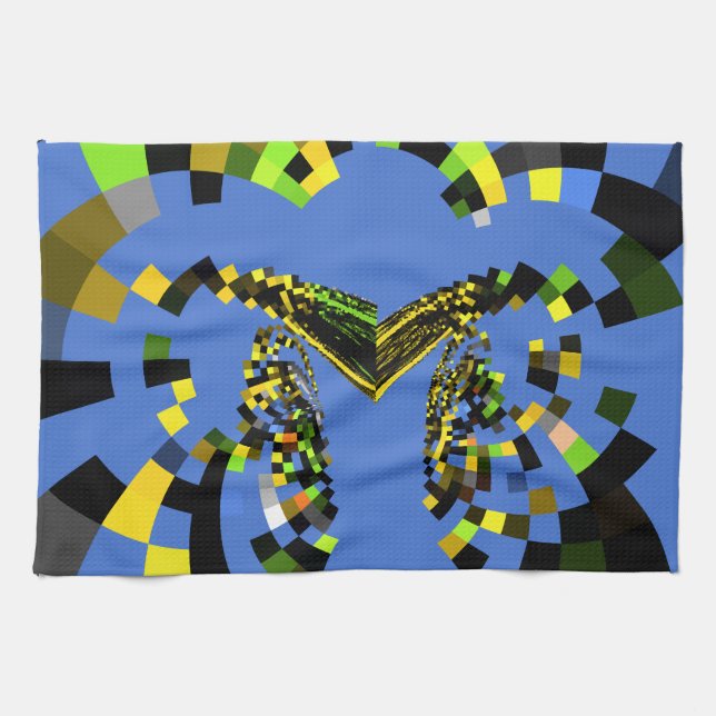 M Blue Kitchen Towel (Horizontal)