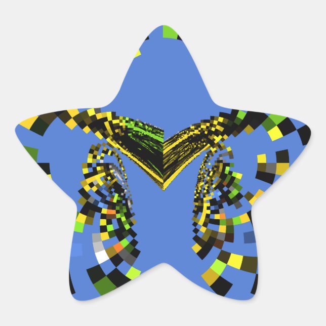 M Blue Star Sticker (Front)