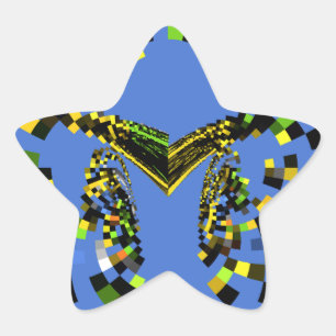 M Blue Star Sticker