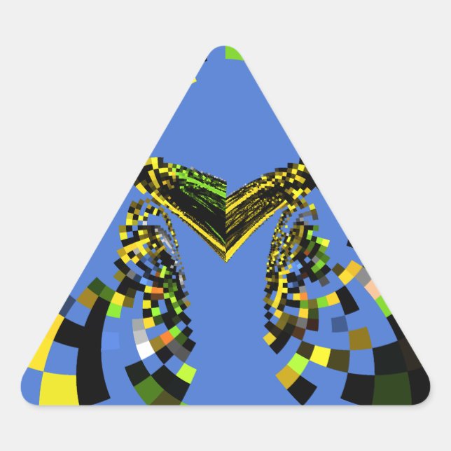 M Blue Triangle Sticker (Front)