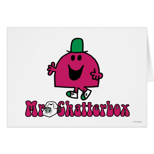 M. Chatterbox Logo et téléphone (Devant horizontal)