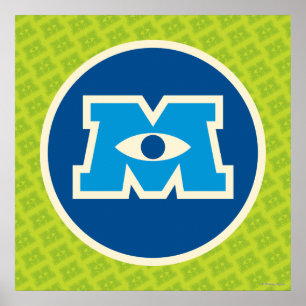 M Circle Logo Poster