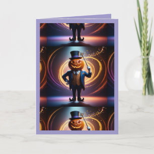 M. Citrouille Magical Halloween (4) Carte de vacan