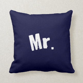 M. coussin de bleu marine