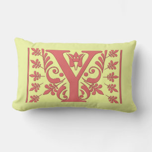 M COUSSIN INITIAL - rose M sur Arrière - plan JAUN