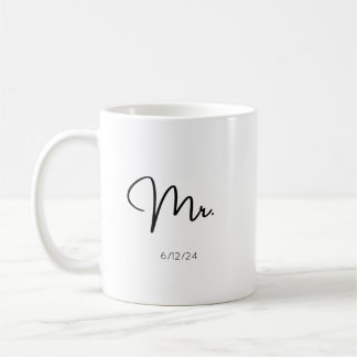 M. Coutume Date de mariage Mug