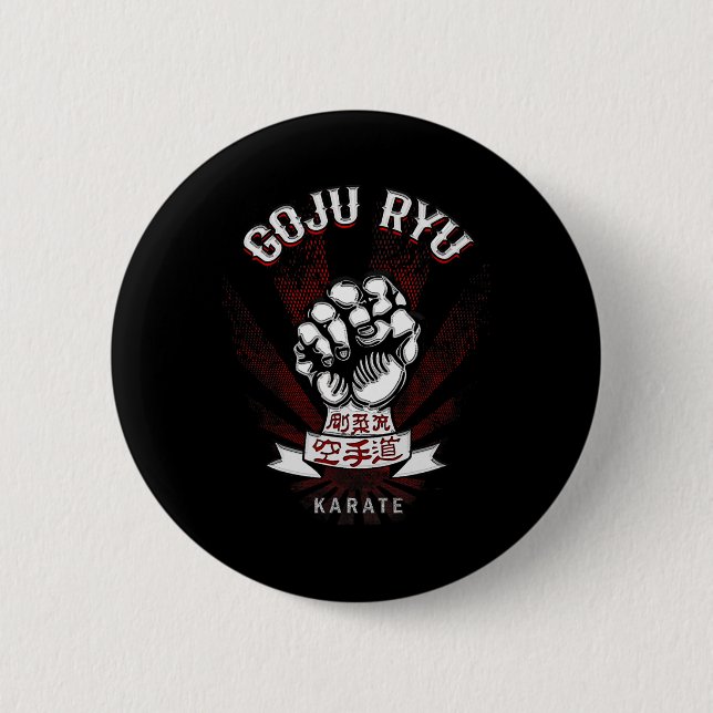 M Dam Goju Ryu Karate - Uni-adults  2 Inch Round Button (Front)