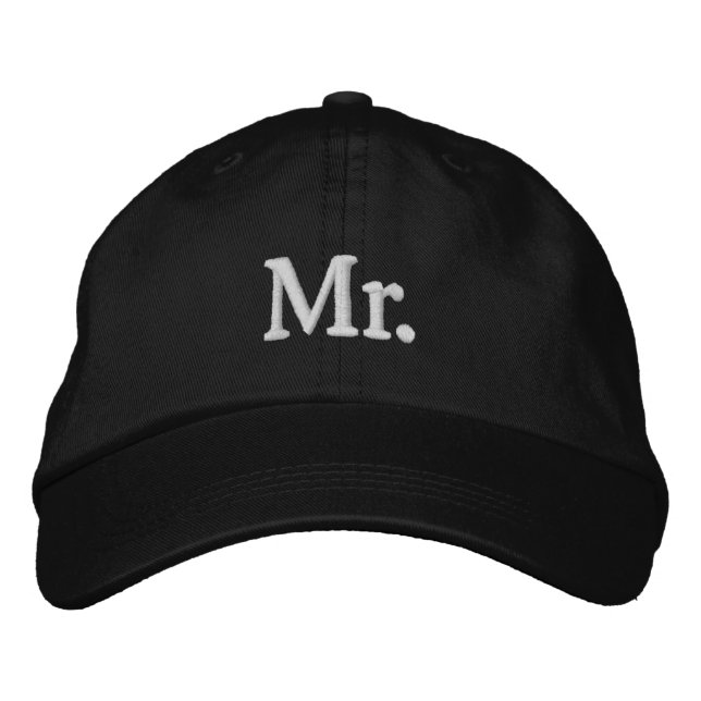 M. Embroder Black Casquette de baseball Casquette  (Devant)