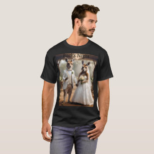 M. Et Mlle Mariage Kangaroo, T-shirt de nuit Bucks