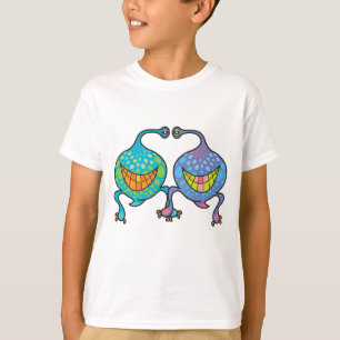 M. et Mme Blob Cartoon Alien amusant T-shirt