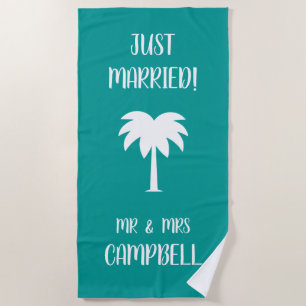 M. et Mme cadeau de serviette de plage pour