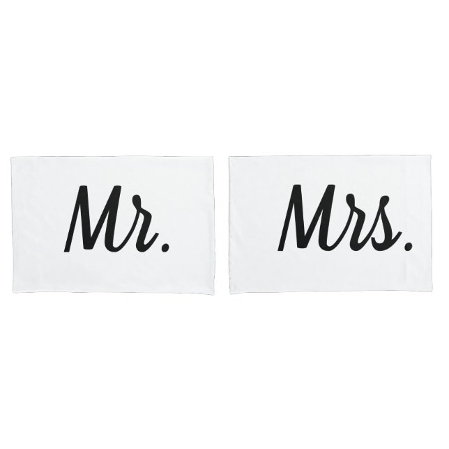 M. et Mme douille de taie d'oreiller pour (devant-Set)