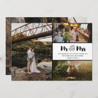 M. et Mme Merci Mariage de collection photo