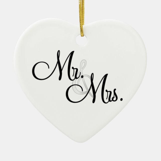 M. et MME premier ornement de Noël (Devant)