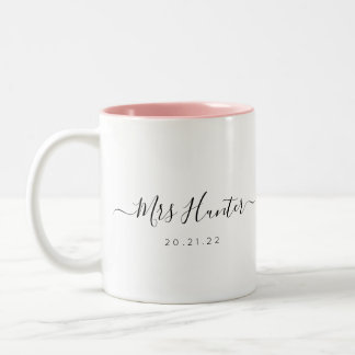 M. et Mme tasse de café - détailler rose