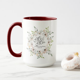 M. et Mme Watercolor Wedding Combo Mug