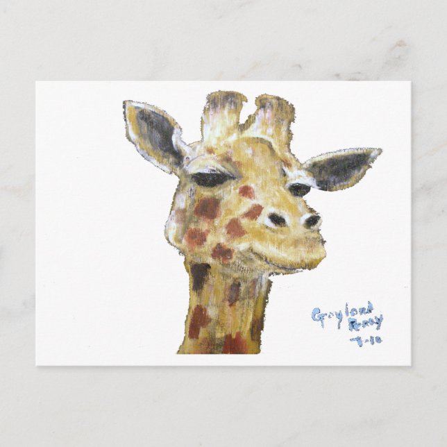 "M. G. Giraffe" Carte postale horizontale (Devant)